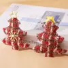 Accesorios Decorativos para Diadema Colgante de Navidad DIY Transfronterizos Caricaturas Letras Copo de Nieve Árbol de Navidad Diademas para el Cabello de Niños