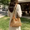 Bolsa Tote de Palha Trançada de Luxo para Mulheres 2026 Nova de Verão Grande Capacidade Casual para Viagem Férias Ombro Transversal