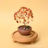Árbol de la fortuna de citrino natural adorno pequeño, rosa-morado, trae buena fortuna, ideal para la oficina, escritorio o espacio de trabajo, un regalo creativo para la sanación y el bienestar