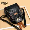 Mochila Nova de Inverno 2025 Design de Nicho Feminino Mochila Casual Couro Macio Personalizada Tendência Estilo Ocidental Simples Mochila Escolar