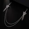 Cadena de Pecho con Borla de Estrella de Cinco Puntas para Nuevo Producto Transfronterizo Moda Europea y Americana Cadena Corporal de Pedrería Multicapa Cadena Corporal para Mujer
