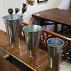 Cubos Metálicos de Hierro Galvanizado Más Vendidos para Flores Secas, Cubos de Flores Decoración de Tienda de Flores de Arte en Hierro, Contenedores para Arreglos Florales, Tubos de Hierro para Flores