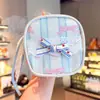 Nuevo Monedero de Encaje con Forma de Corazón de Melocotón Bolso Pequeño Femenino con Lazo Arte Textil Fresco Colgante para Colgar Almacenamiento Bolso Pequeño