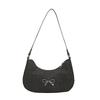 Decoración de Lazo Casual Bolso de Hombro Sobaco Estilo Retro Textura Moda Francesa Nuevo Primavera y Verano para Mujer 2025