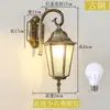 Luminária de Parede Externa Solar Lâmpada de Pátio Rústica Lâmpada de Parede Externa Villa Lâmpada de Parede Super Brilhante Lâmpada de Escada de Casa Varanda Sala de Sol