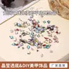 Atacado de Decorações Coloridas Mistas de Diamante Irregulares de Fundo Plano Facetadas K9 de Alta Qualidade para Nail Art