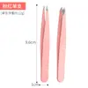 Pinza de Cejas de Alta Precisión, Pinza Ultra Delgada para Recortar Cejas, Pinzas para Arrancar Pelo Blanco, Artefacto para Depilar Barba, Boca Plana, Boca Oblicua, Pinzas para Depilar Cejas