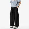 2026 Comercio Exterior Transfronterizo Verano Talla Grande Estilo Perezoso Yamamoto Pantalones para Hombre Rectos Largos de Pierna Ancha Casuales