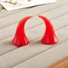 Nuevos accesorios para el cabello de cosplay de Halloween, cuerno puntiagudo de diablillo, material para accesorios de horquilla de cuerno puntiagudo rojo para joyería DIY, diadema