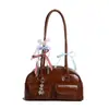 Bolsos Transfronterizos para Mujer, Bolsos de Bolos, Bolsos Boston Tote Versátiles de Nicho de Blogueras Coreanas, Bolsos de Hombro de Alto Nivel