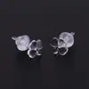 Arete de resina plástica para perforación de oreja no es fácil que cause alergia aguja de oreja palillo de oreja transparente invisible para perforación de oreja joyería especial para orejas