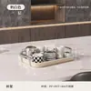 Estante multicapa de lujo y elegante para tazas con función de drenaje, adecuado para el hogar, la sala de estar, la oficina y el almacenamiento de escritorio.