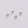 Pendientes de rosca con forma de bala de plata esterlina S925, novedad de 2022, joyería no convencional para hombres y mujeres, venta al por mayor.