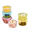 Mini Caja Crujiente, Caja de Suplemento Alimenticio Especial para Bebés, Caja de Almacenamiento para Refrigerador, Caja de Empaque para Snacks de Frutas, Caja Sellada, Lote Redondo