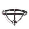 El Cuero Hace Accesorios para Ropa Interior Masculina Cinturón Punk de Sujeción Corporal Disponible en Blanco Negro Rojo Multicolor