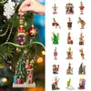 Producto Nuevo Transfronterizo Navidad Gechlin Colgante Decorativo para Árbol de Navidad Colgante Acrílico Decoración para Árbol de Navidad