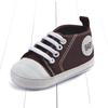 Tênis de Lona Estilo Primavera e Outono para Meninos e Meninas de 0 a 1 Ano, Tênis de Bebê Antiderrapante com Cadarço, Sapatos de Solado Macio, Leves e Protetores para os Pés