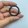 Anillos de Resorte Negros para Electroforesis del Fabricante, Broches de Resorte de Aleación de Zinc, Anillos Abiertos Negro Mate y Negro Brillante, Llaveros Redondos