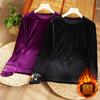 Camisa Base de Veludo com Gola Redonda para Outono e Inverno, Peça Estilosa para Usar por Dentro ou por Fora, Camiseta Soltinha Plus Size Emagrecedora para Mulheres