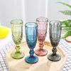 Venda direta da fábrica taça de vinho cor vinho tinto criativa resistente ao calor espessa taça de coquetel taça de suco taça de vinho