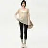 Top Deportivo Transpirable Holgado para Mujer de Manga Larga para Correr Fitness Pilates Conjunto de Entrenamiento Ropa Nueva de Yoga Cubierta