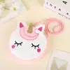 Bolsa tiracolo fofa de pelúcia de unicórnio estilo coreano bolsa de princesa de desenho animado para crianças bolsa de ombro para meninos e meninas porta-moedas infantil