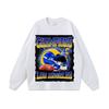 Marca de moda Rugby, casco deportivo, estampado desgastado, lavado, manga corta, camiseta de estilo retro hip hop para hombres y mujeres.