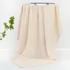 Manta Envolvente de Algodón de Bambú para Bebé Capa Única/Doble Gasa Color Sólido Manta Infantil Toalla de Baño Manta Envolvente Anti-Sobresalto Comercio Exterior
