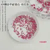 Rhinestones de Circonia Rojo Rosa para Uñas, Rhinestones de Circonia Rojos Biselados Deslumbrantes Famosos en Internet, Mini Rhinestones Pequeños, Rhinestones para Uñas con Forma de Marquise