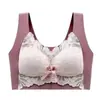 Sutiã Popular Plus Size de Renda Ajustável para Mulheres 100kg Gordura mm Sem Aro Push-Up Anti-Queda Costas Bonitas Sutiã Fino