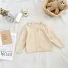Roupas de Bebê Luoxi Primavera e Verão Cardigan de Tricô Vazado Camisa Protetora Solar Masculina e Feminina Camisa de Ar Condicionado Infantil Jaqueta Respirável