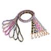 Conjunto de collar y correa para perro colorido impreso con hebilla de metal dorado claro, collar para mascota para cachorros grandes y medianos
