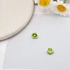 Acessórios de joias de liga de desenho animado de flor com furo para pendurar cor do material pulseira com contas corrente de celular acessórios diy feitos à mão