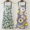 Avental Impermeável da Moda para Casa Verão Fino Cozinha Especial À Prova de Óleo e Anti-Incrustante Estilo Japonês Roupas de Trabalho Femininas Novo Estilo 2025