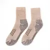 Calcetines Grues para Hombre Denoho de Lana Merino con Rizo Completo, Tejido Grueso de 108 Agujas, Calcetines Gruesos para Senderismo y Esquí de Media Pantorrilla