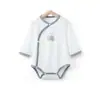 Traje de Monje Triangular Transpirable de Algodón Puro de Manga Larga Abierto de Verano Harper Neonato para Niños y Niñas