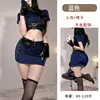 Lencería Sexy Uniforme de Policía Sexy Femenino Traje de Tentación Juego de Rol Azafata Ropa de Pasión