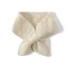 Bufanda 100% Cachemira Otoño e Invierno para Mujer, Calentador de Cuello Cruzado Perforado Tejido Corto Cálido Estilo Coreano, Bufanda Pequeña para Cuello con Patrón Oculto, Versátil