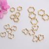 Oro Relleno de 14K Conservación de Color Agujero Recto Mariposa Manzana Cuentas Set Anillo de Cuentas Círculo Girasol DIY Joyería Cuentas Accesorios