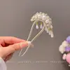 Pente de Cabelo com Pérolas Grampo de Cabelo 2026 Novo Modelo Ferramenta de Fixação de Cabelo de Quatro Dentes Pente de Inserção de Cabelo Grampo de Cabelo em Forma de U Grampo de Cabelo Acessório de Cabelo