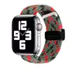 Adequado para pulseira apple iwatch apple ajustável trançada 8 pulseira apple fivela dobrável sucção magnética pulseira ultar