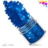 Explosões transfronteiriças fluorescente rodada 12 cores Nail Art Lantejoulas Conjunto fosco perolado onda Dot Nail Art Jóias Patch