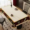 Toalha de Mesa Estilo Medieval Impermeável e à Prova de Óleo Sem Lavagem High-End Retangular Mesa Mat 2026 Nova Retro Mesa de Centro Toalha de Mesa