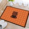 Alfombrilla absorbente de goma suave y ligera de lujo con dibujos animados para inodoro, de secado rápido, para puerta de baño, venta al por mayor