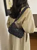 Bolsa feminina transfronteiriça 2026 nova, bolsa de bolinhas, laço moderno, bolsa transversal casual de alta qualidade