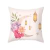 Funda de Almohada de Cuero de Melocotón Luna Dorada de Amazon Transfronteriza Funda de Cojín para Sofá de Sala de Estar Impresa en Casa