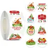Pegatinas Decorativas Navideñas Populares de Amazon Empacadas en Rollo Transfronterizas