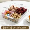 Bandeja de Frutas com Múltiplos Compartimentos, Bandeja de Exibição de Doces e Salgadinhos para Mesa de Centro, Armazenamento Doméstico de Grande Capacidade, Bandeja de Frutas Secas com Alto Valor Estético