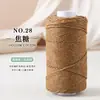 Hilo de Algodón Hueco Teñido Degradado con Lentejuelas e Hilos Plateados para Tejer DIY, Hilo de Hilo de Mariposa Plateado de 2 mm para Bolsos y Sombreros
