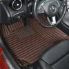 Tapetes de Chão para Carro Amazon Espessos Antiderrapantes Resistentes ao Desgaste com Cobertura Total para Volante à Esquerda e à Direita, Bordado Acolchoado em Diamante, Couro com Cobertura Total para Volante à Direita
